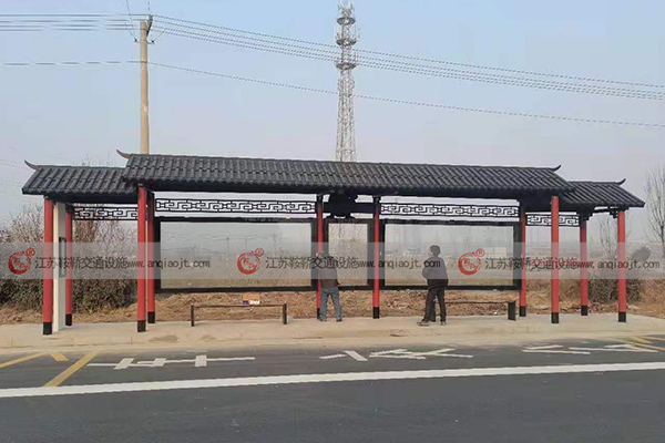 候車亭宿遷幸福大道仿古候車亭安裝