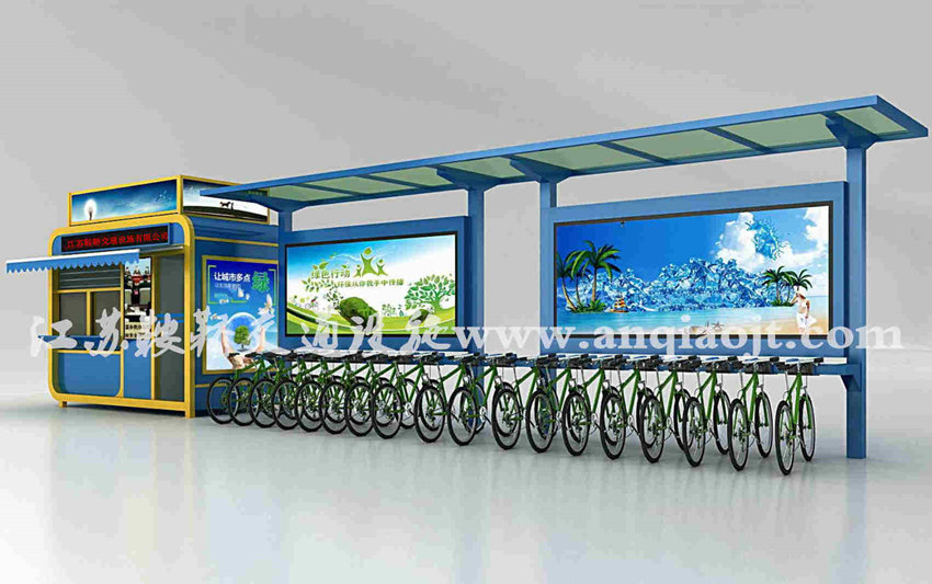 公共自行車(chē)棚AN2020-公共自行車(chē)雨棚設(shè)計(jì)圖片