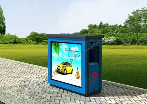 現(xiàn)代垃圾箱AN3049-垃圾箱廣告燈箱圖片